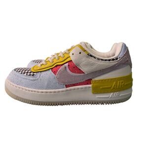 Nike Air Force 1 Shadow DM8076-100 Patchwork Yellow Red Size 9 Women’s